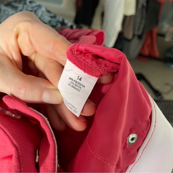 Stretchy Hot Pink Capris / Cropped Trousers - Picture 4 of 5